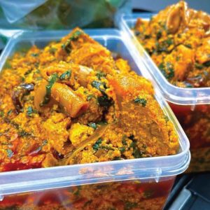 Egusi Soup with Assorted meat (per plate - maximum of 5 plates)