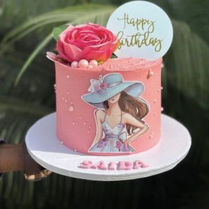 Pink Birthday Cake