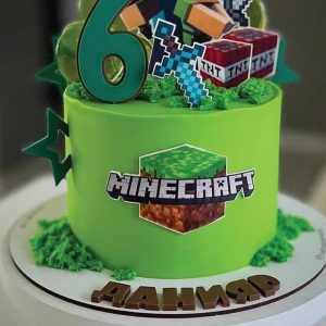 Children Minecraft Cake